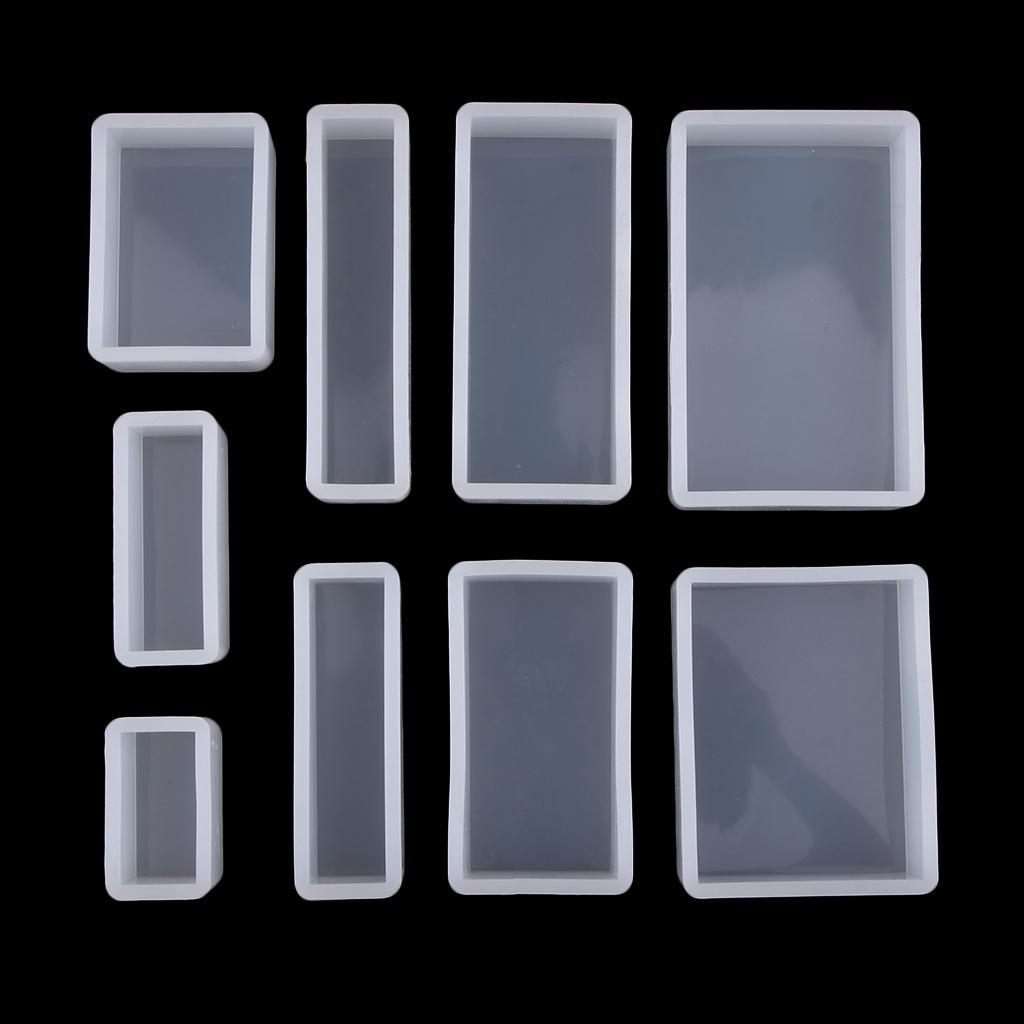 11Set Rectangle / square Silica gel Casting Epoxy Resin Jewelry