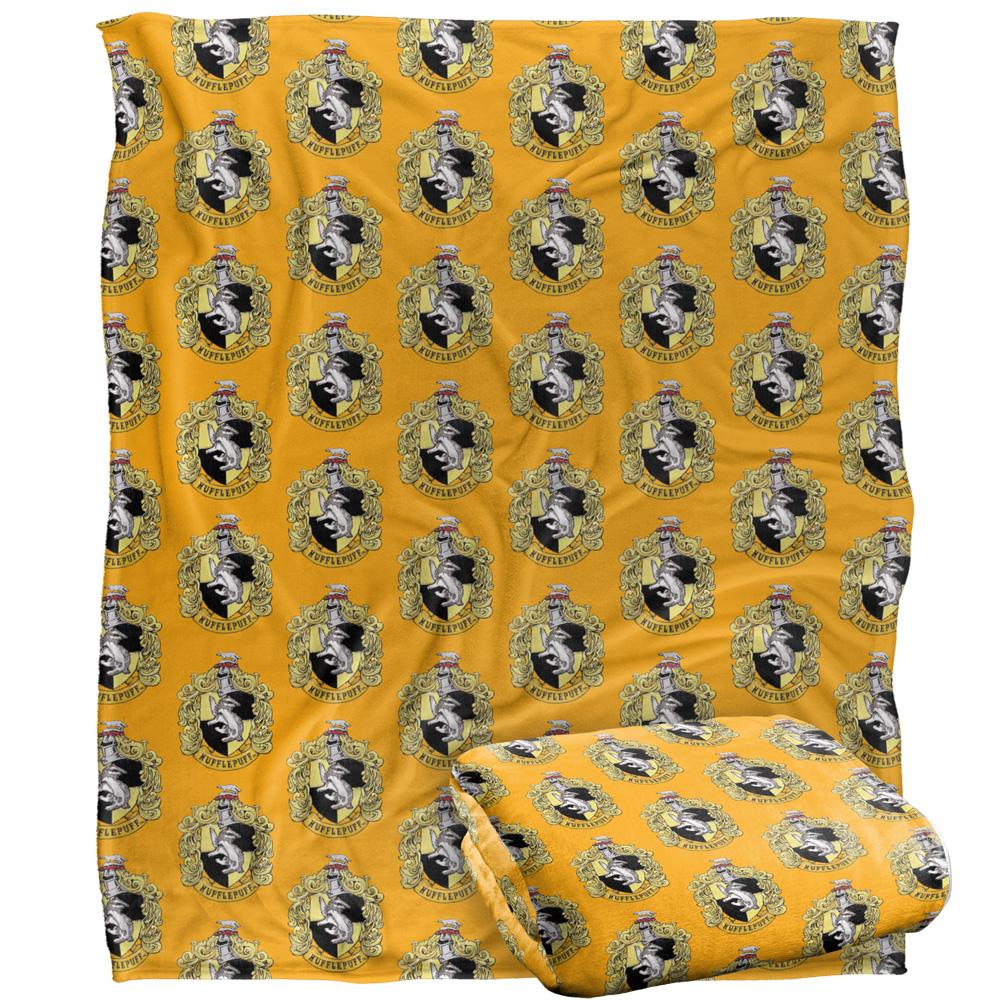 Harry Potter Hufflepuff Repeat Print Blanket
