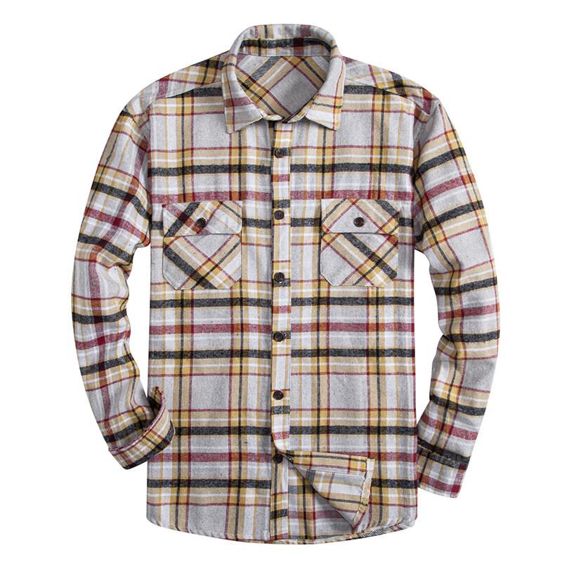 Fashion Casual Versatile Simple Plaid Tooling Long Sleeve Shirt Trendy Shirt Youth