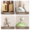 Suction Cup Bathroom Sink Hook Holder Plastic Basin Storage Wall Mount No Drill Modern Aluminum Single