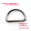 3.8mm Thick D-Ring Buckle Hardware for Bag Straps and Side Hooks