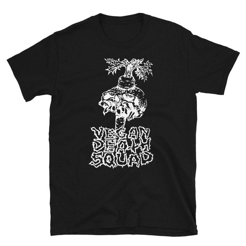 

230 Gsm 100% Cotton Vegan Death Squad Shirt XXS чёрный