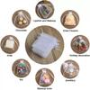 Kordelzug Organza Tüll Schmuckbeutel Weiße Beutel Schmuckverpackung Hochzeit Weihnachtsgeschenke Herausnehmbare Party Geschenktaschen