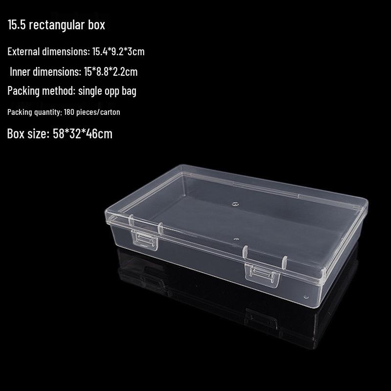 Cutie de depozitare și afișare pentru feronerie din plastic transparent