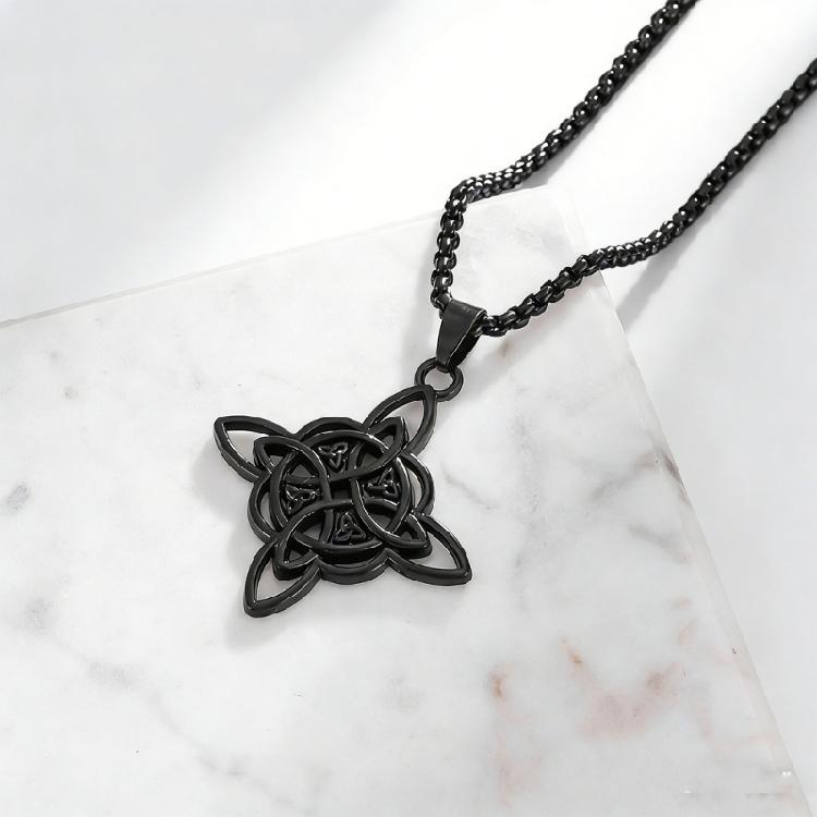 Trendy Crucifix Necklace Pendant Neck Chain Gift For Men With Chinese Artistic Touch In Multiple Metallic Finishes