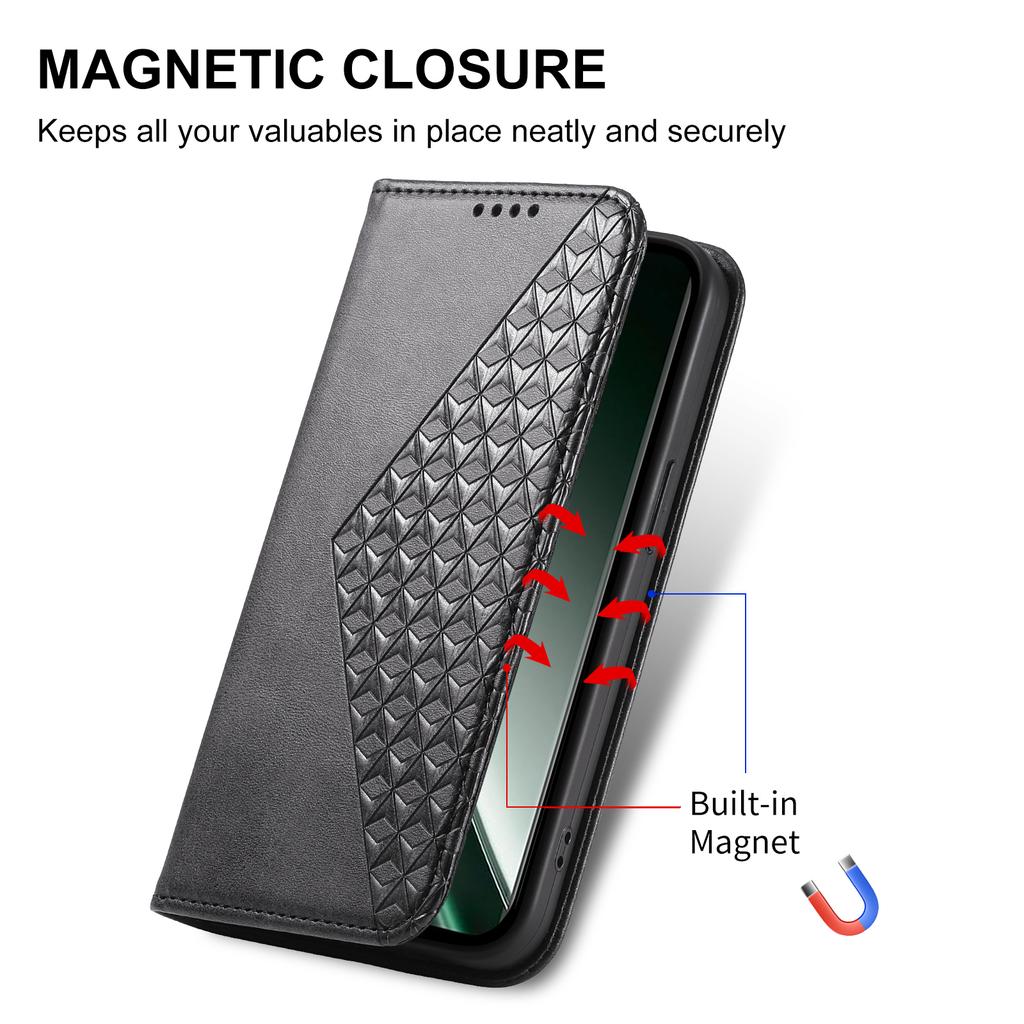 For Realme GT 6 5G Case Calf Texture PU Leather Phone Cover with Wallet