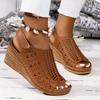 Women Wedges Sandals New Summer Luxury Sandals Open Toe Stylish High Heels Shoes for Women Platform Hollow Out Casual Sandals