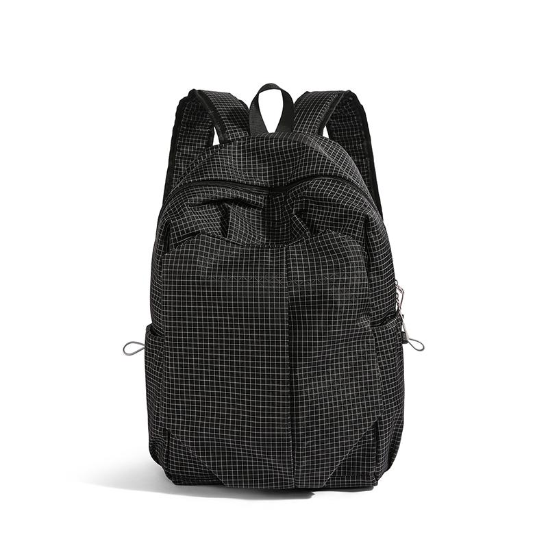 Nylon Commuter Backpack Lightweight Outdoor Large Capacity Check Student Backpack