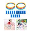 Educational Hopscotch Ring Training Game For Kids Body Sensory Development Antislip Plastic Hoops for Outdoor Activity