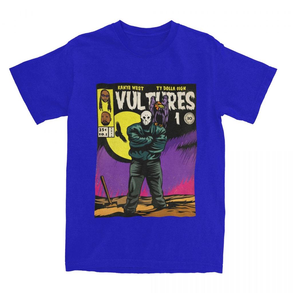 Kanye West Ty Dolla Sign Vultures Album Apparel TShirt for Unisex Women Hip Hop Comic Art Funny Pure Cotton Summer Clothes