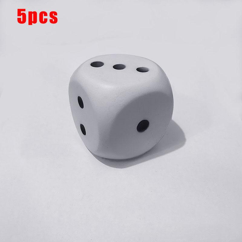 5/10pcs Big Sponge Dice Soft And Elastic Toys Color Solid Point Dice 6cm Cognitive Amusing Props Party Home Garden Game Tool