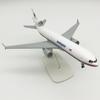 1/300 Scale 20cm Malaysia MD-11 Airplane Model Diecast Metal Airplane Model Toy Kit with Stand for Display Collection or Gift