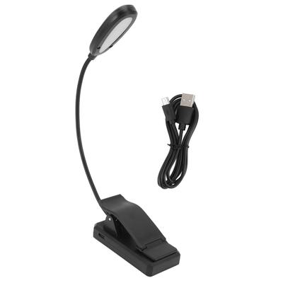 Klemm-Schreibtischlampe 360 Grad Drehung 3 Farbtemperaturen 5 LEDs Clip Arbeitsleuchte zum Lesen Lernen Studentenwohnheim Büro