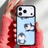 Cute Kawaii Penguin Phone Case for iPhone 17 16 15 14 13 Pro Max Back Cover for 12 11 Pro Coque