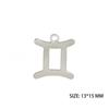 12pcs/lot Stainless Steel Zodiac Charms Horoscope Astrological Sign DIY Pendant for Necklace Bracelet Jewelry Making