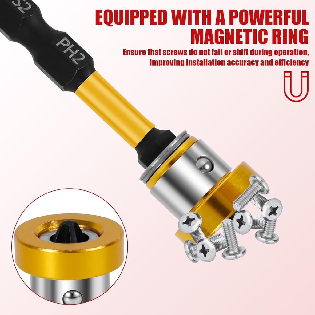 Magnetické šroubovací bity pro sádrokarton 50mm PH2 Šestihranná stopka 1/4" Polohovací šroubovací bity Lokalizační hlava bitu Vrtací nástroje