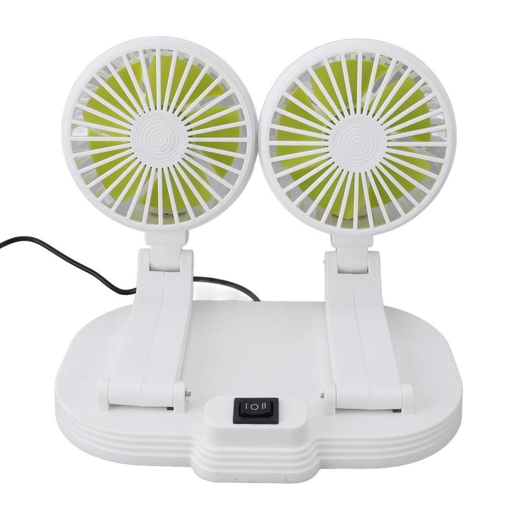 Car Dual Hd   Circulator Fan USB Powered Dashboard Cooling   Circulator Fan Electric Car Cooler Fan