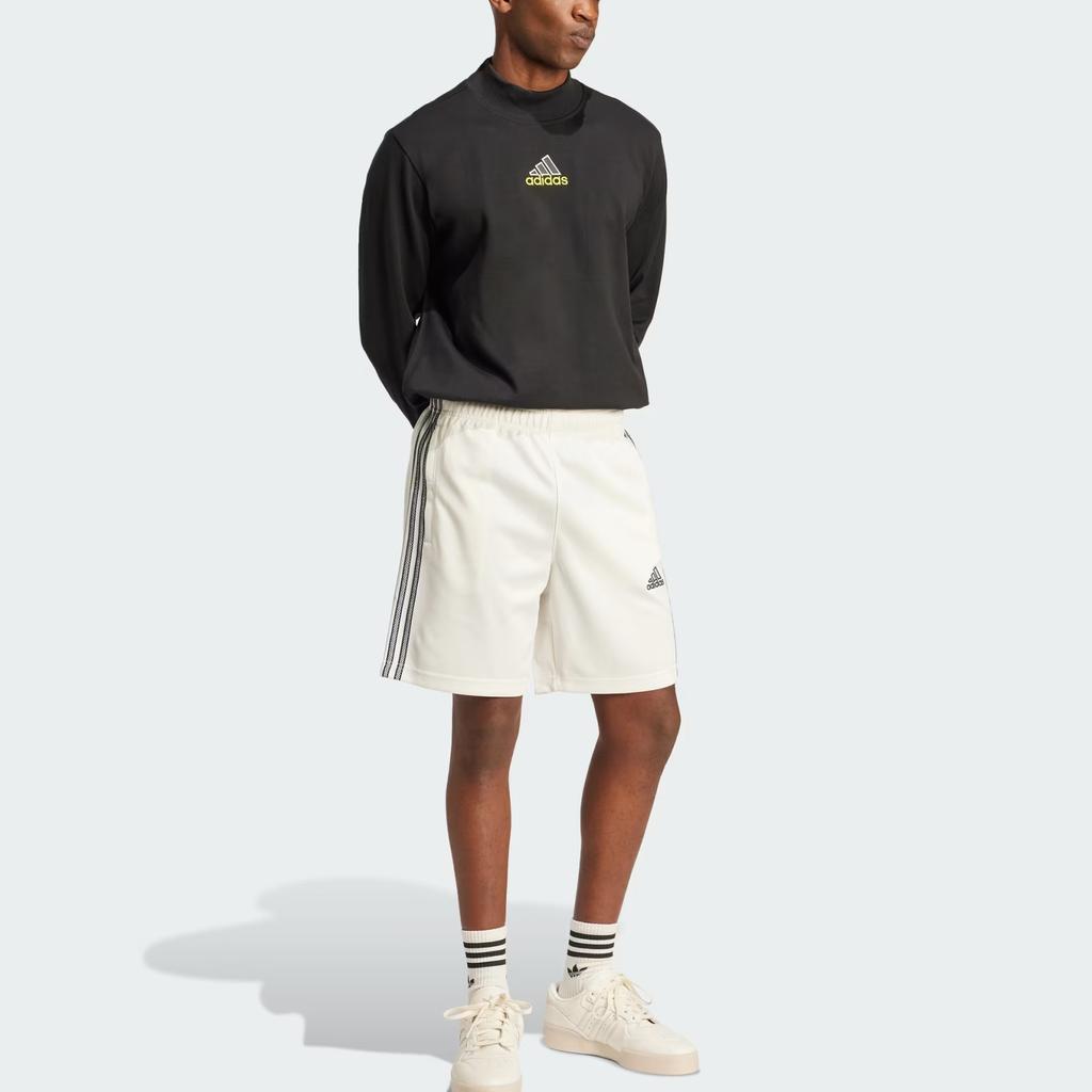 Adidas Long Sleeve Mock Neck Q1 Long-Sleeve Top Black Men Streetwear JD5401