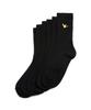 Angel Wappen Middle Socks 3-Pack - Black
