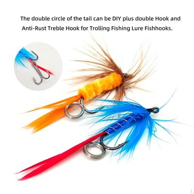 5Pcs Fly Fishing Baits with Hook Lures Realistic Outdoor Hooks