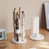 1pcs Rotating Pen Holder – White Desk Organizer, Holds 4 Pens, Stores Office Supplies, Space Saving