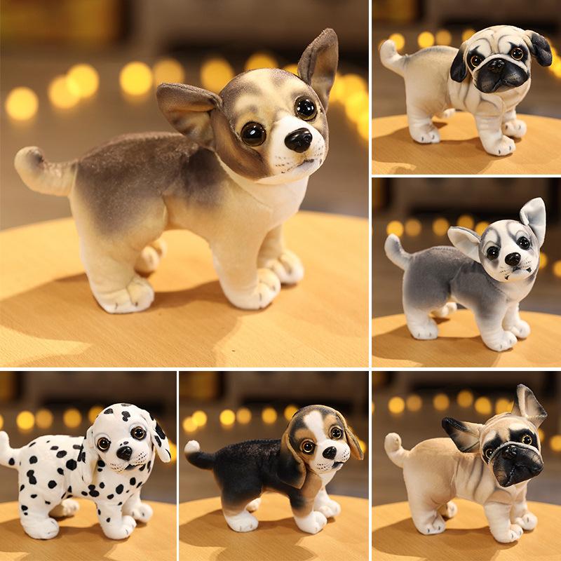 Simulated Pug Husky Dog Doll Plush Toy Puppy Akita Dog Doll Girl Boy Ragdoll