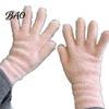 Luxury Imitation Fur Outdoor Mitts Faux Mink Five Finger Gloves for Women, Soft Plush Lined Gloves, Winter Versatile Cold Protection Handwear