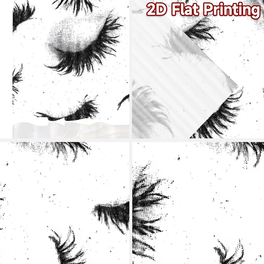 2pcs, 2D FLAT PRINTING Curtains (Without Rod) Lash Pattern Halloween Festival Creative Curtains Versatile Fabric Curtains Art