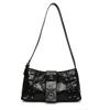New Rivet Shoulder Bag Texture Niche Simple Personality Design Fashion Trend Small Square Bag