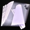 A4 100pcs Transparent Plastic Punched Pockets Folders Filing Thin 11Holes Loose Leaf File Storage Documents Sheet Protectors