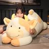 Adorable Lying Cow Plush Pillow - Large Comforting Doll for Girls' Bedtime