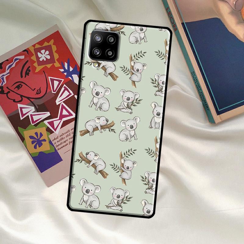 Cartoon Painting Animal Koala Case For Samsung Galaxy A56 A36 A06 A13 A53 A32 A12 A22 A52 A35 A26 A16 A55 A15 A54 A34 A14