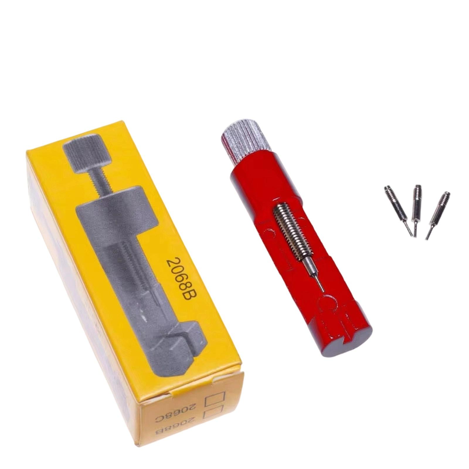 

Инструмент для удаления звеньев браслета часов Набор инструментов для часовщиков Металлический браслет Пружинный стержень Инструмент для снятия Регулировка длины ремешка часов One Size