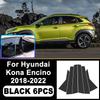 For Hyundai Kona Encino 2018- B/C Pillar Stickers - PC Window Decorative Trim for Middle Pillar,Car Exterior Accessories