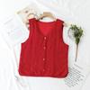 Haosangyuan Warm Mulberry Silk Embroidered Vest for Autumn and Winter