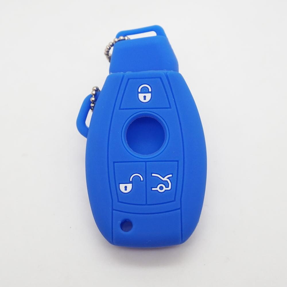 Cocolockey Silicone Car Key Cover Rubber Key Fob Case Holder Fit For Mb W203 W211 Clk C180 E200 Amg C E S C Protector 3 Button