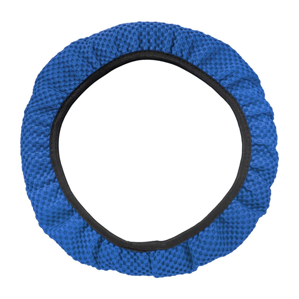 X AUTOHAUX Steering Wheel Cover Universal Elastic Stretch Non-Slip Breathable Microfiber Ice Silk Interior