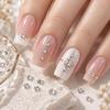 1440 PCS / Set Mini Flat Bottom Sparkling Diamond Nail Jewelry Set