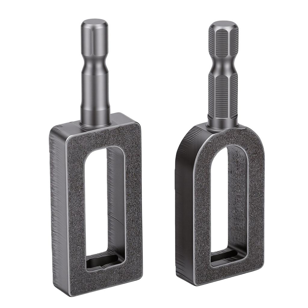 2pcs Universal Wire Knotter Iron Ergonomic 1 4 Inch Hex Shank Electric Drill Wire Twisting Tool