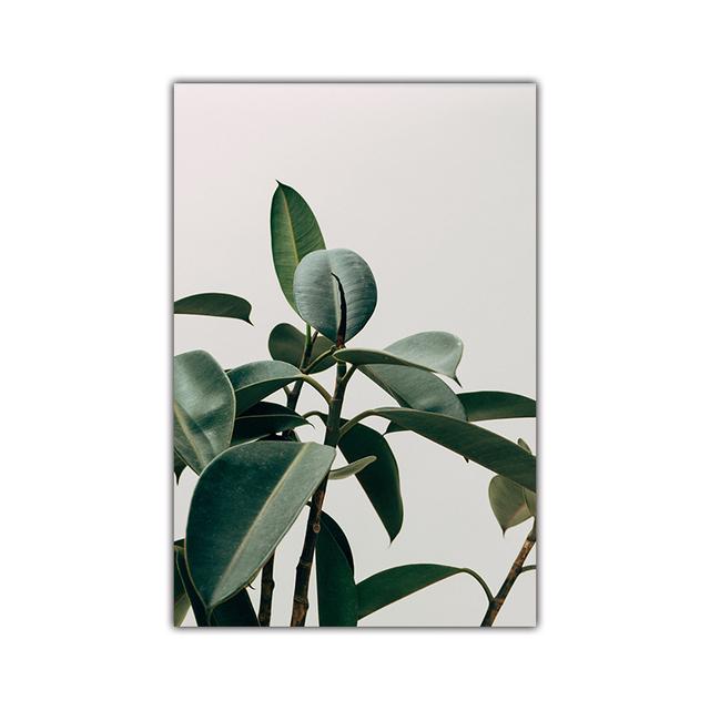 Yeşil Yaprak Bitki Manzara Resimleri Saksı Bitkileri Çiçek Sabah Güneş Tuval Sanat Baskılar Posteri Duvar Resimleri Odası Dekor Için
