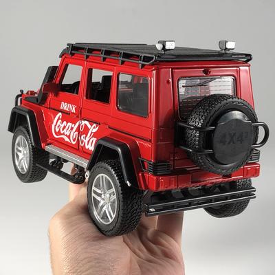 1:24 Benz G550 Coca Cola Terénní SUV Slitina Kov Odlitek Model Auta Domácí Trendy & Stolní Displej Ozdoba Narozeninový Dárek Pro Chlapce