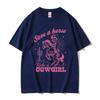 Save A Horse Ride A Cowgirl Print T Shirt Unisex Women Retro Aesthetic Fashion Tshirts Casual Oversized Cotton Tshirt Streetwear