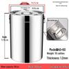 Stainless Steel Household Bucket with Lid and Handle