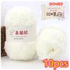 11g Velvet Yarn Plush Yarn For DIY Hand Knitting Crochet Crafts Bag Hat Doll Sweater Wool Soft Thin Colorful Coral Chenille Yarn