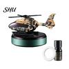 Car Perfume 1 Set Air Freshener Solar Rotating Solid Aromatherapy Helicopter Shape Fragrance Diffuser Ornament Automotive Decoration