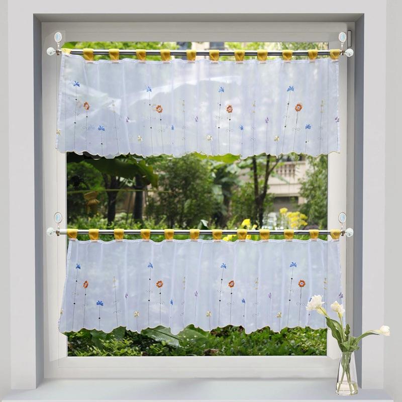 Small Curtains, Small Coffee Curtains, Kitchen Curtains, Width Can Be Customized Ht-018