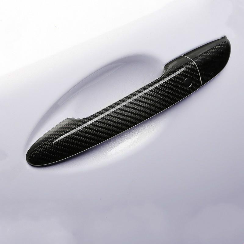 Right Hand Drive For Mazda 2 2008- Mazda 3 2010- Mazda 6 2007 -  Carbon Fiber Car Door Handle Cover Car