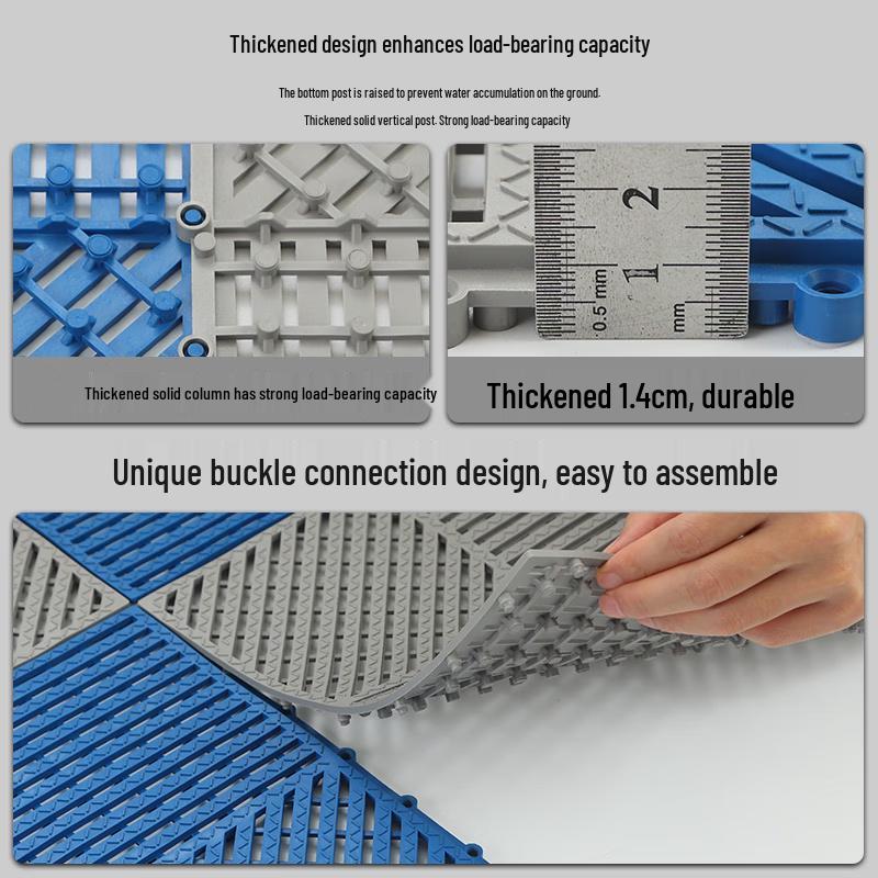 Beirong Thickened Hollowed Non-slip Bathroom Mat - 20 Pcs