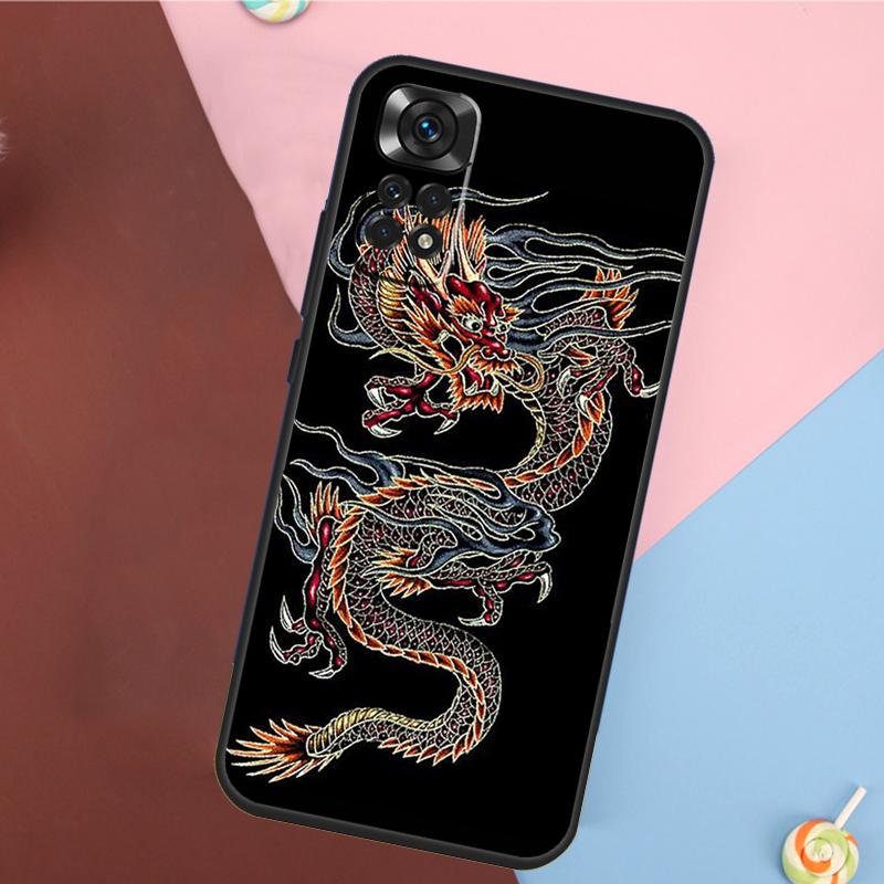 Chinese Dragon Cover For Xiaomi Redmi Note 13 Pro 14 12 11 9 10 9S 10S 11S 12S Redmi 14C 10C 12C 13C Case
