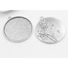 5pcs/lot 35mm Inner Size Antique Bronze Silver Plated colors plated Flower Fashion Style Cabochon Base Setting Charms Pendant
